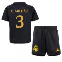 Real Madrid Eder Militao #3 Rezervni Dres za djecu 2023-24 Kratak Rukav (+ Kratke hlače)
